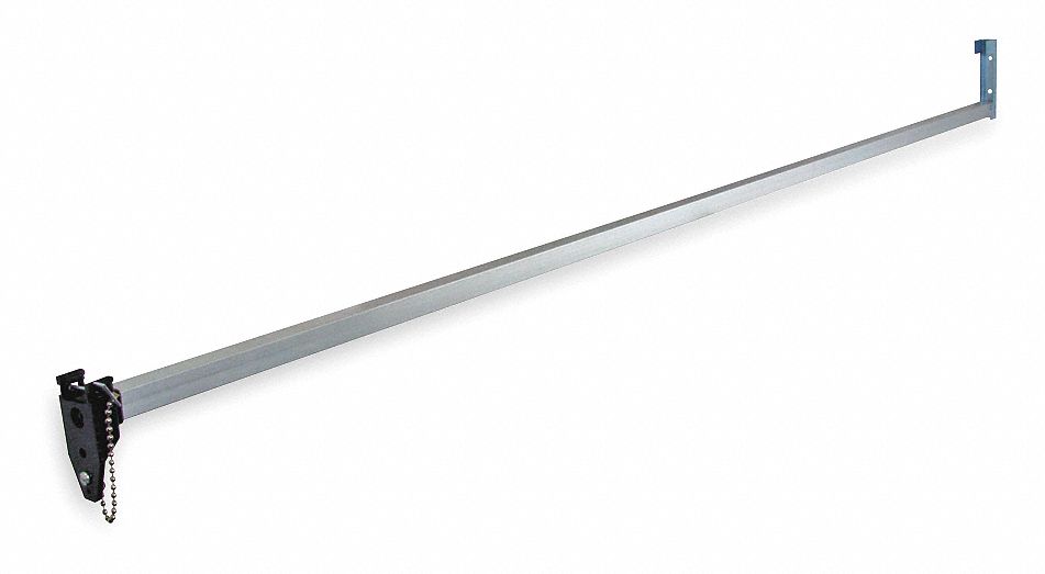 GRAINGER APPROVED Sliding Door Bar Lock, Satin Aluminum 1XMP91XMP9
