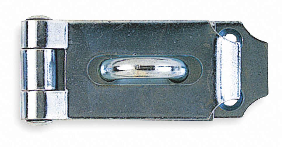 GRAINGER APPROVED Conventional Fixed Staple Corner Hasp, 1 1/2 inH x 1