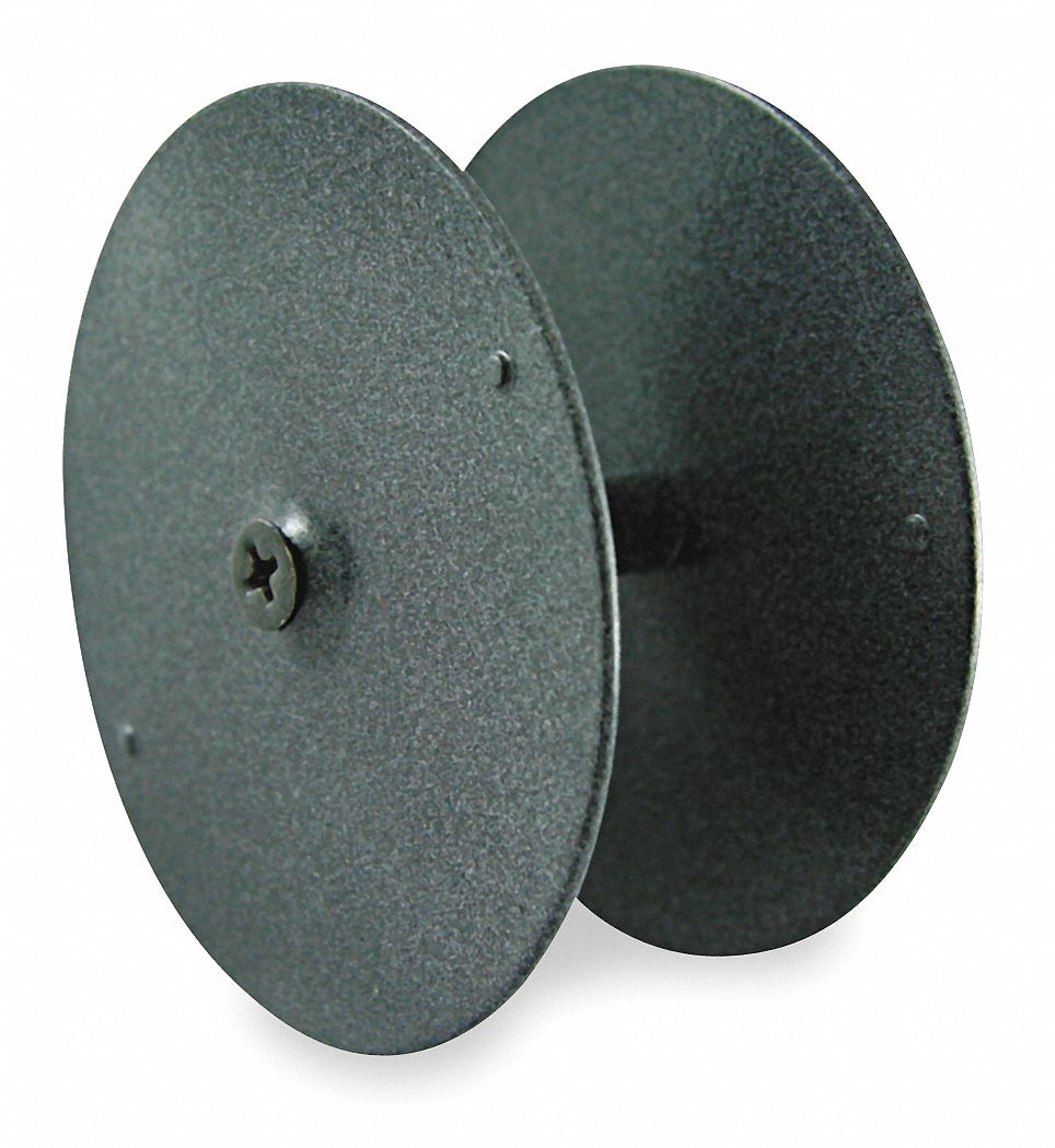 GRAINGER APPROVED Prime Coat Cylinder Hole Cover Plate, Steel, Outside