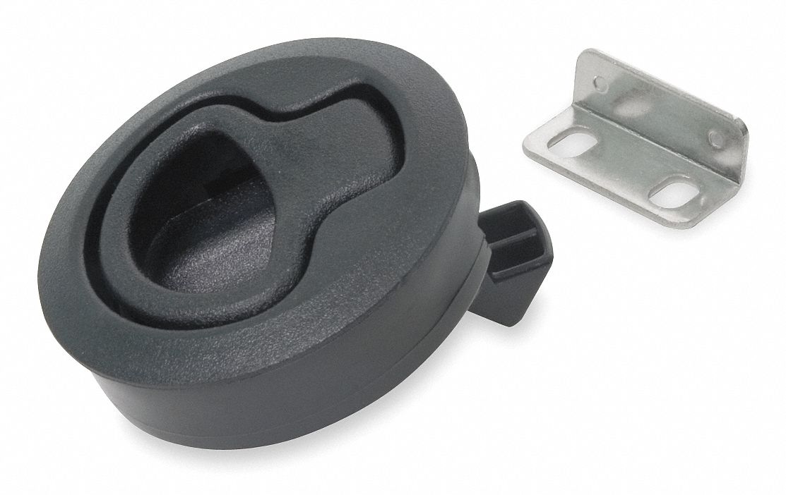 GRAINGER APPROVED PushtoClose, Nonlocking, Slam Latch, 1 1/4 in