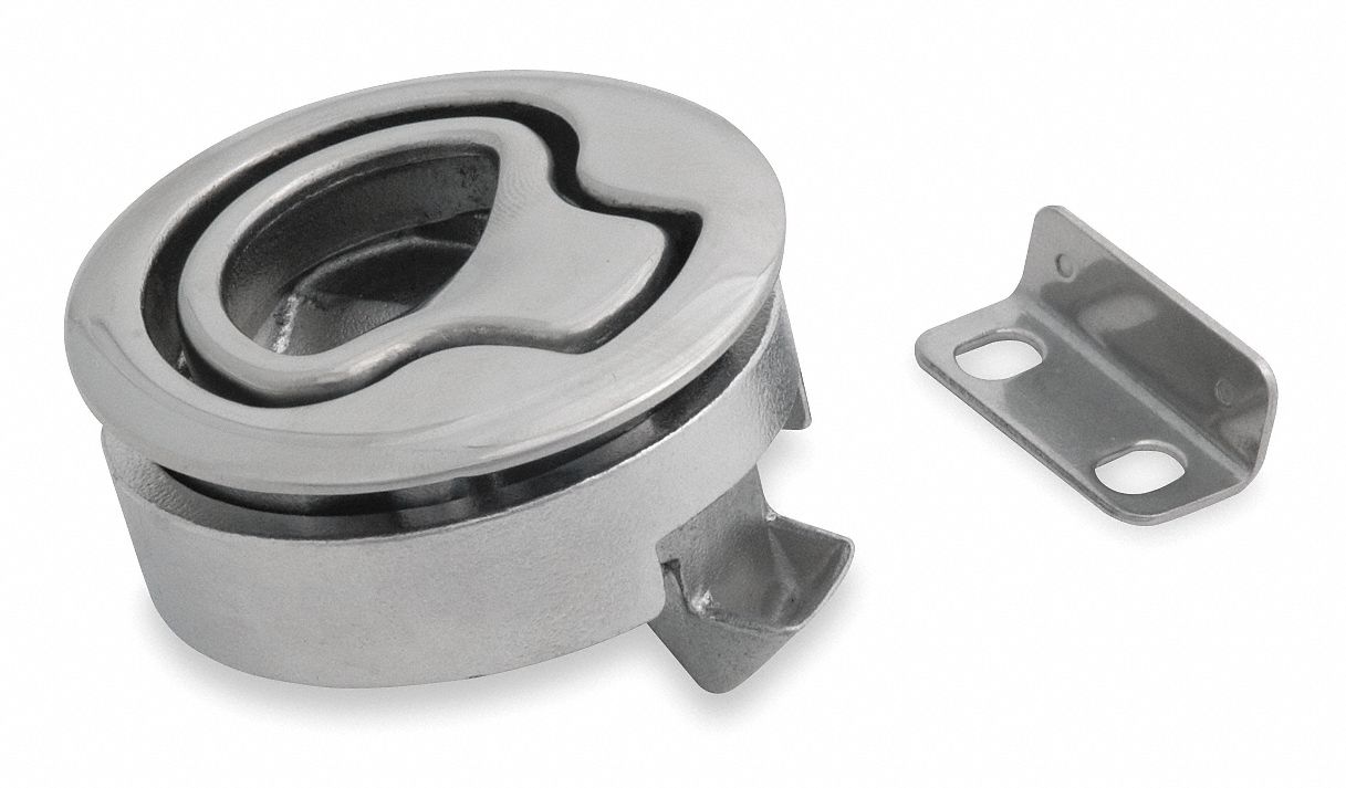 GRAINGER APPROVED PushtoClose, Nonlocking, Slam Latch, 1 1/4 in