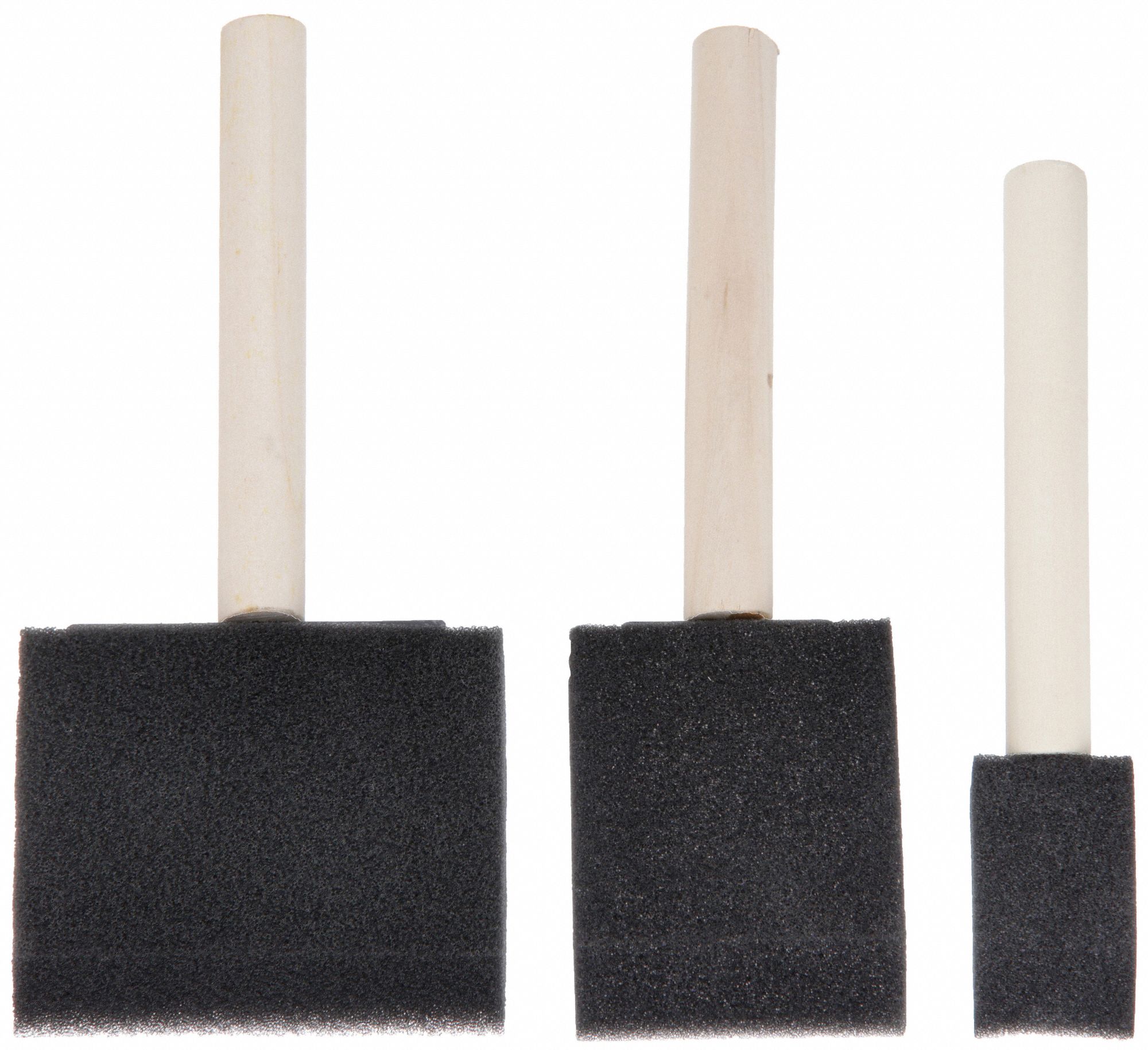 Foam Brush, 1 in/2 in/3 in, Foam Brush Set 1XRK41XRK4 Grainger