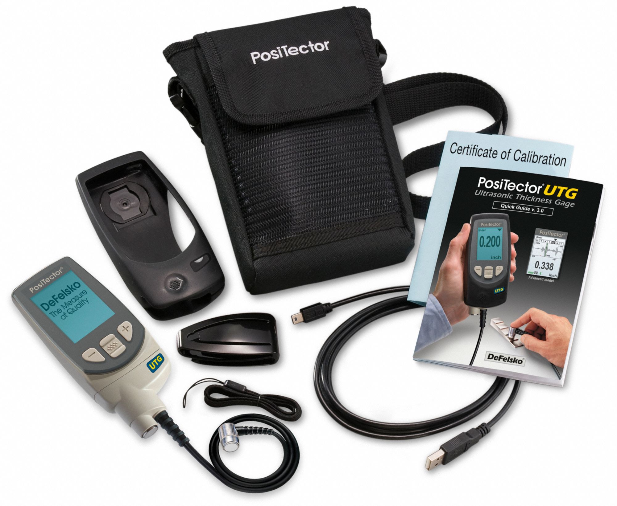 DEFELSKO Ultrasonic Thickness Gage 1XTG3POSITECTOR UTG C1 Grainger
