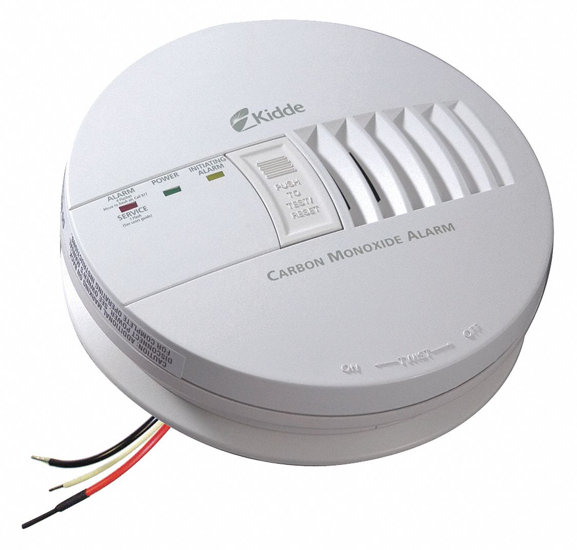 KIDDE 5 3/4 in Carbon Monoxide Alarm with 85 dB @ 10 ft Audible Alert