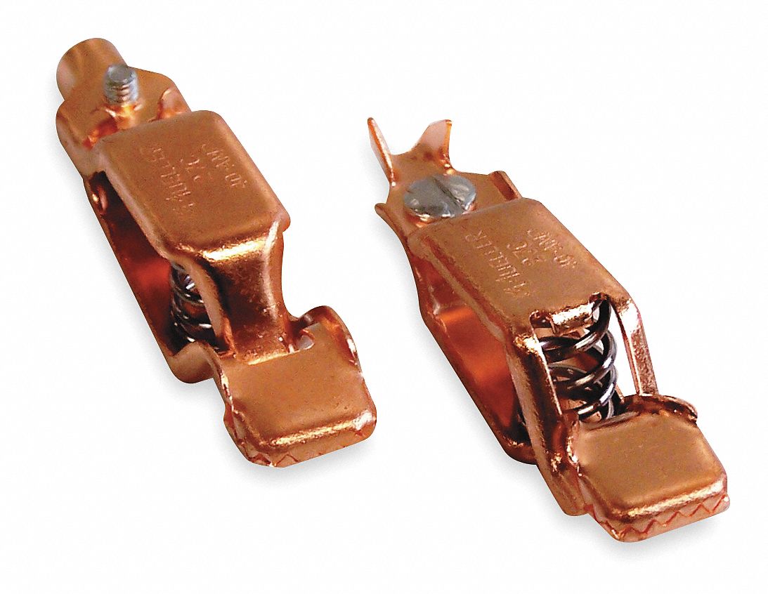 IDEAL Battery Clip Set, Copper Test and Battery, 3/16 in Wire Range