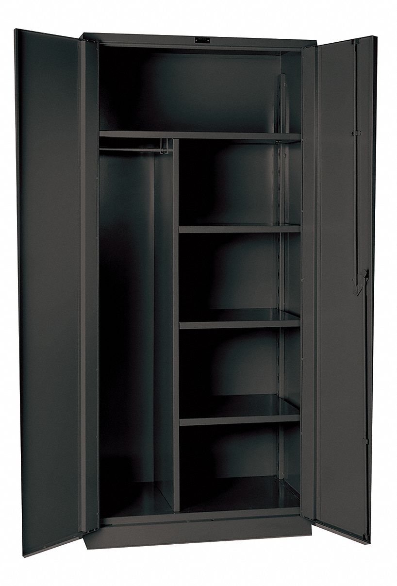 HALLOWELL, 60 in x 24 in x 78 in, 4 Shelves, Storage 1YHE9