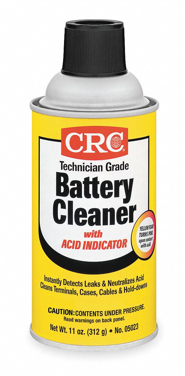 CRC Battery Cleaner, Aerosol Can, 12 oz, Non Flammable, Non Chlorinated