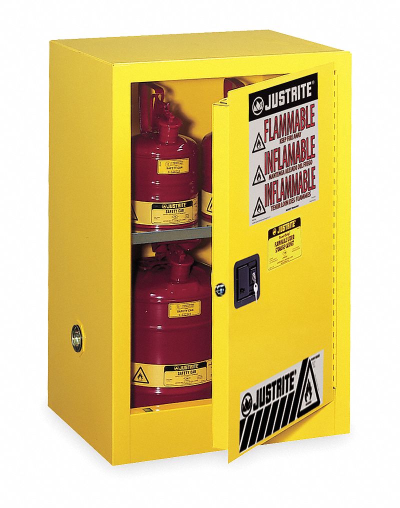 JUSTRITE 12 gal Flammable Manual Safety Door Type, 35