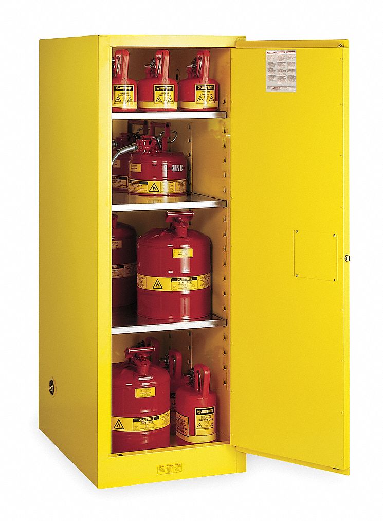Std Slimline, 54 gal, Flammables Safety 1YNH5895420 Grainger
