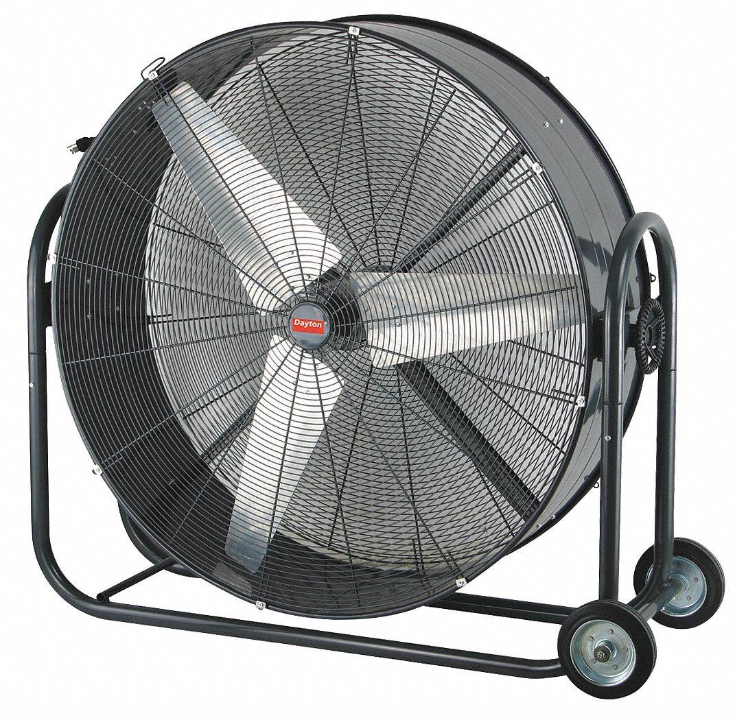 DAYTON 42" StandardDuty Industrial Fan, Mobile, Floor, 120VAC, 360° 1YNW61YNW6 Grainger