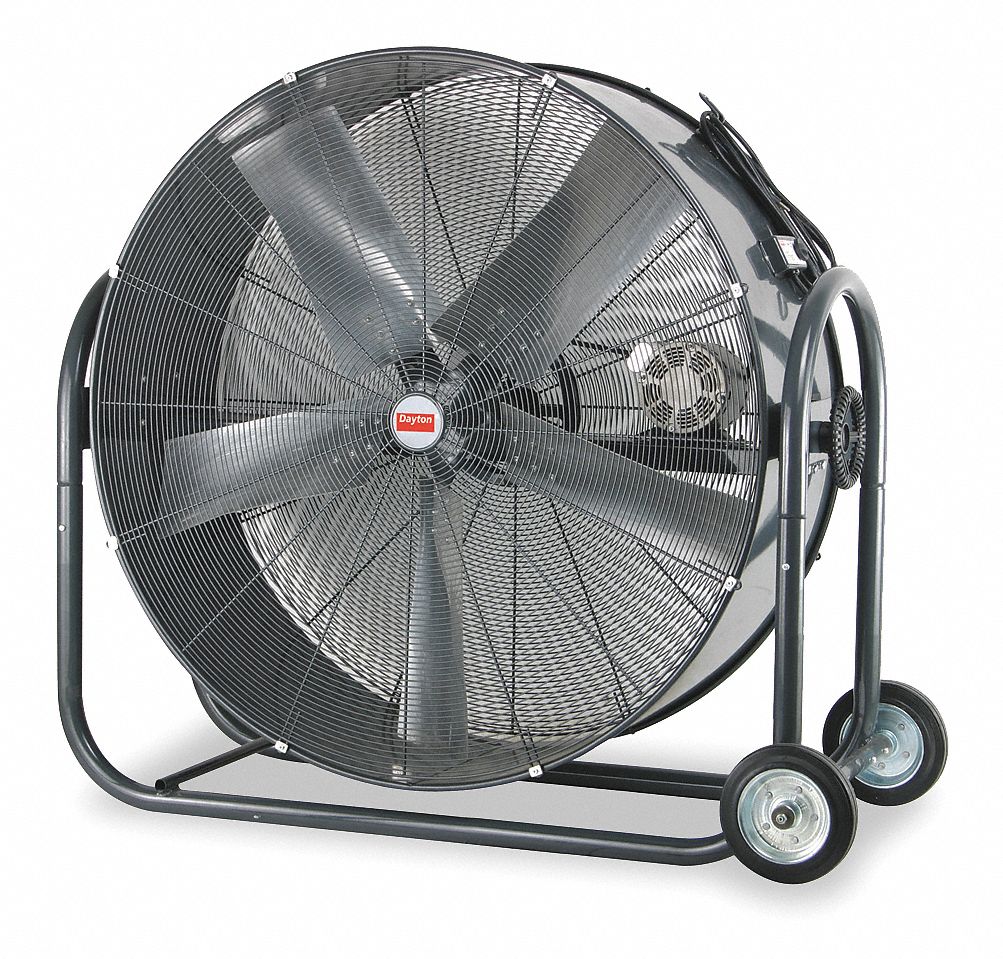 DAYTON, 36 in Blade Dia, 2 Speeds, StandardDuty Industrial Fan 1YNW7