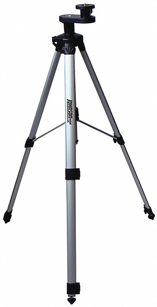 JOHNSON, 2 ft 5 7/16 ft, Laser Levels, Adjustable Elevating Tripod