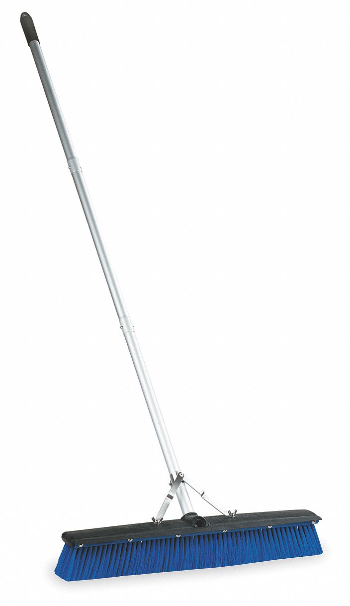 TOUGH GUY Synthetic Push Broom, 18 in Sweep Face 1YTH31YTH3 Grainger