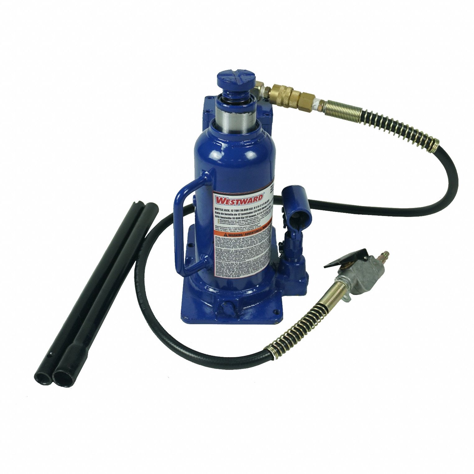 WESTWARD, Bottle Jack, Steel, HighClearance Bottle Jacks 1ZKX71ZKX7