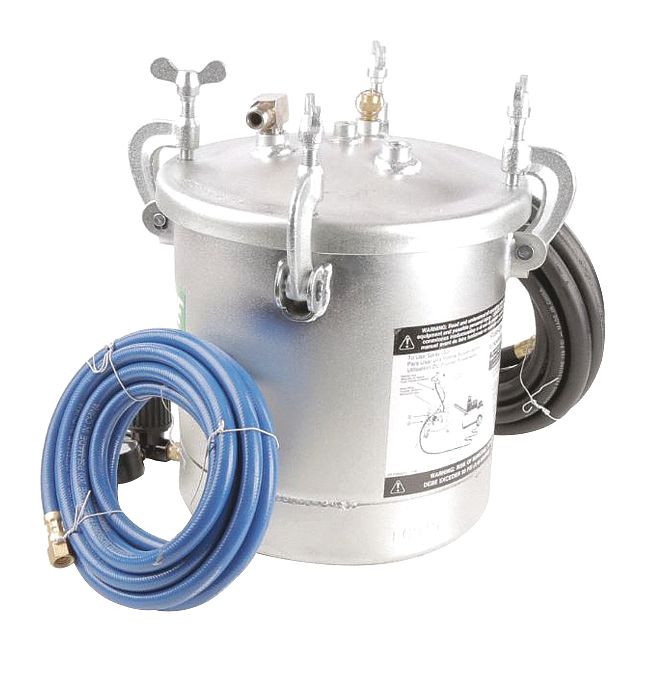 SPEEDAIRE Paint Tank, 2 1/2 Gal, Galvanized Steel 1ZMG51ZMG5 Grainger