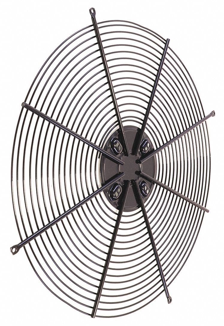 YORK Fan Guard 22", Black with Motor Mount, Fits Brand York, For Use