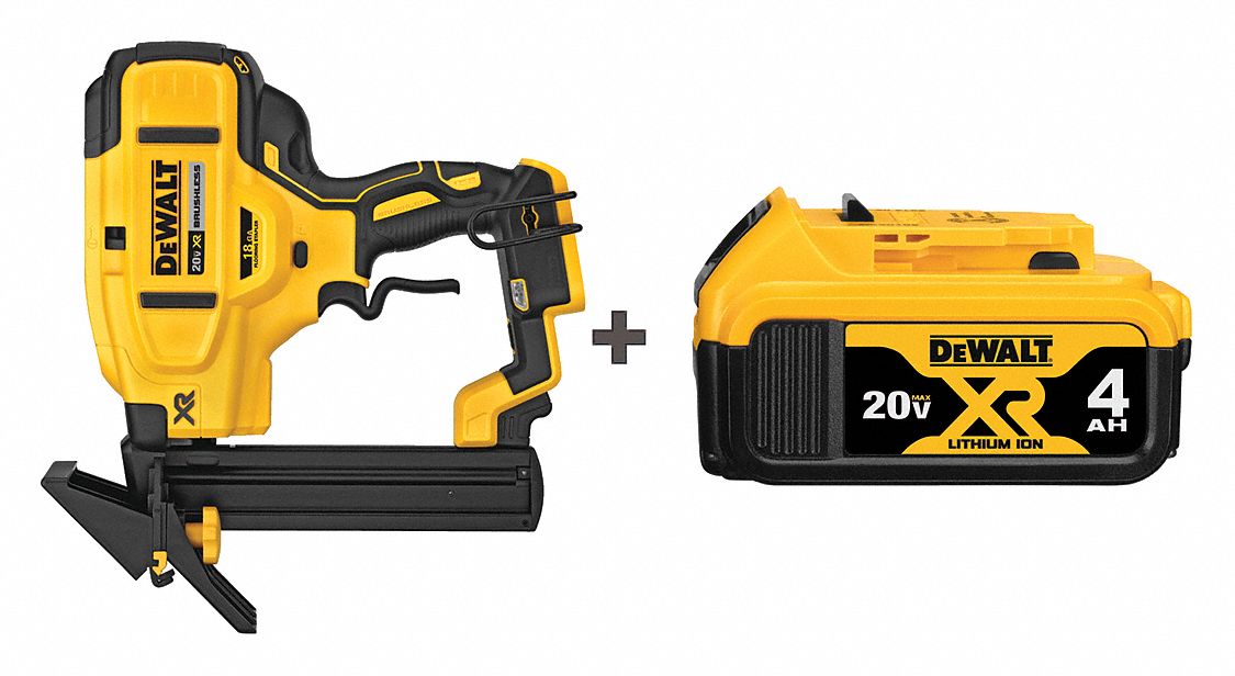 DEWALT Cordless Stapler Kit, Voltage 20.0 Li-Ion, Battery Included, 1/4