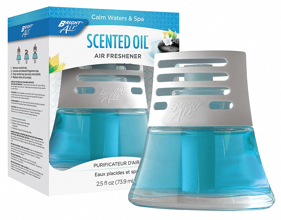 BRIGHT AIR Air Freshener, Calm Waters and Spa Fragrance, 2.50 oz. Jar