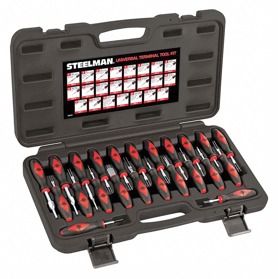 STEELMAN Universal Terminal Tool Kit, 23 Pc 20C92895839 Grainger