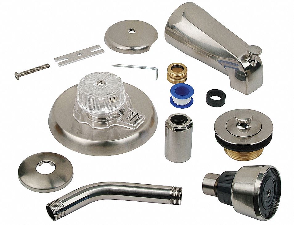 BRASSCRAFT BrassCraft, Tub and Shower Trim Kit, Pull Up Diverter Spout