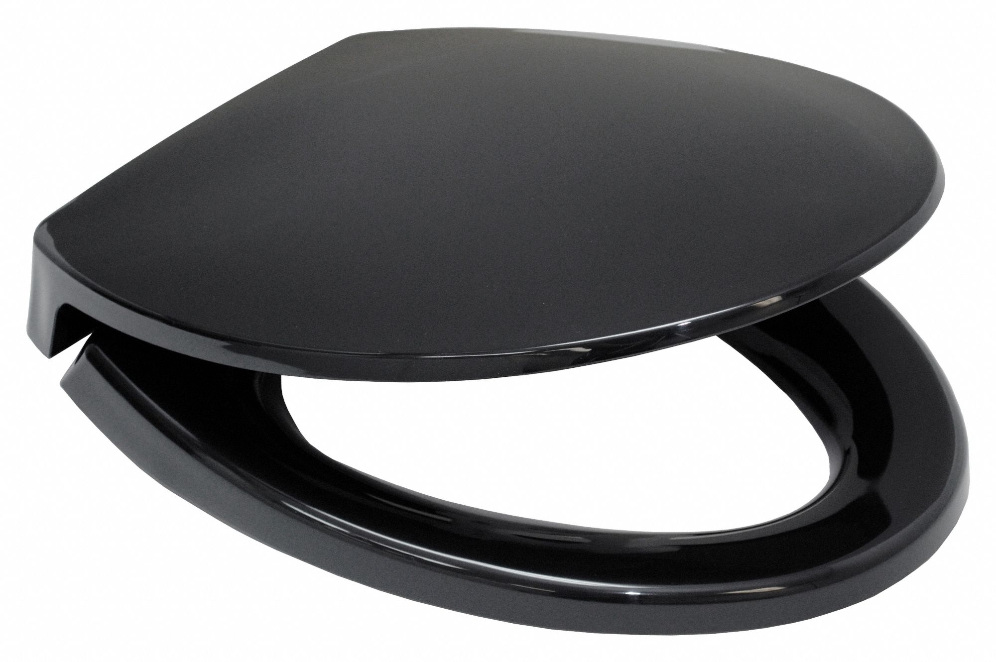Black, Plastic, Toilet Seat 20HP80SS11451 Grainger