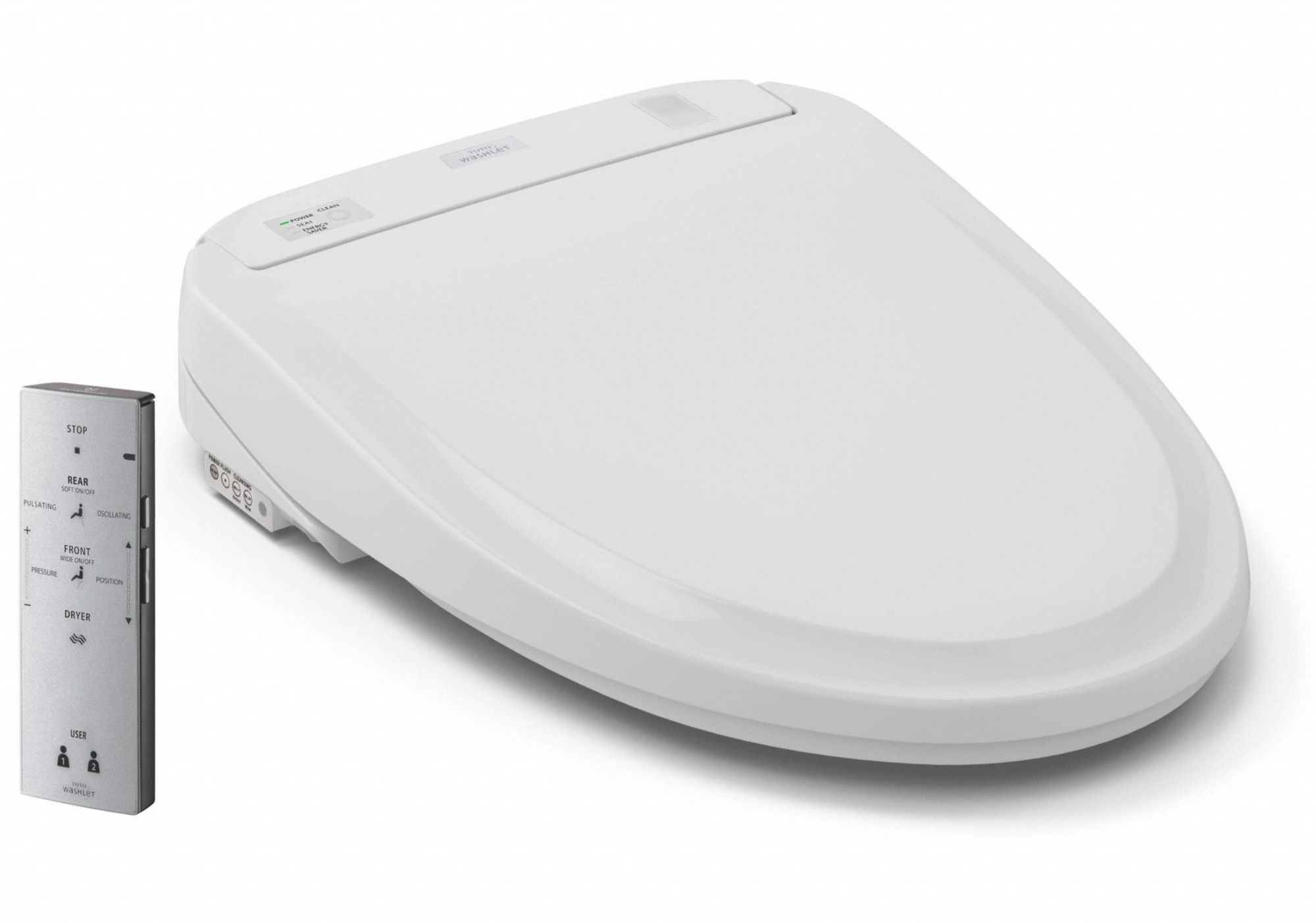 TOTO Round, Bidet Toilet Seat Type, Closed Front Type, Includes Cover