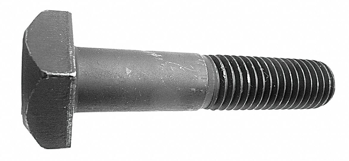GRAINGER APPROVED 3/4"10 Steel Freight Car Bolt, Grade 5, Plain