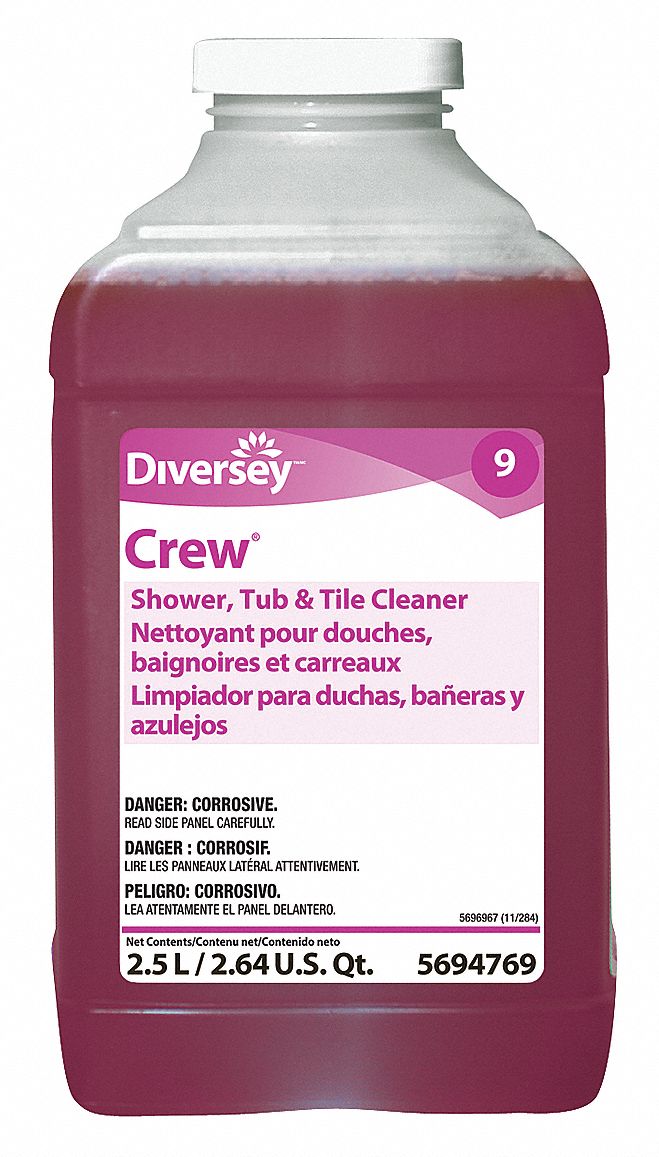 DIVERSEY Shower Cleaner Crew, 9, Fits JFill Dispenser Series, 2.5 L