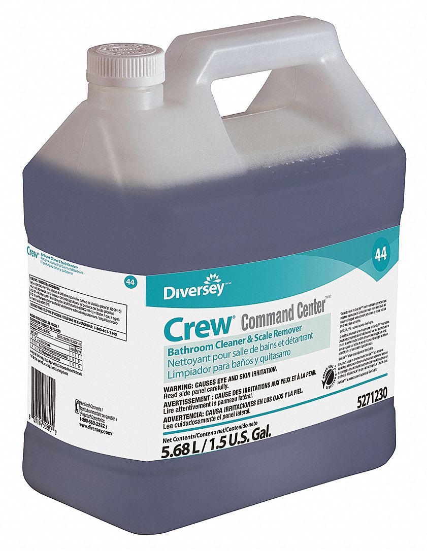 DIVERSEY Bathroom Cleaner Crew, 44, Fits Command Center Dispenser
