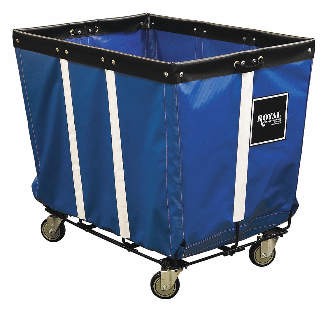 ROYAL BASKET TRUCKS, 19.4 cu ft Cubic Foot Capacity, Blue, Permanent Vinyl Liner Basket Truck