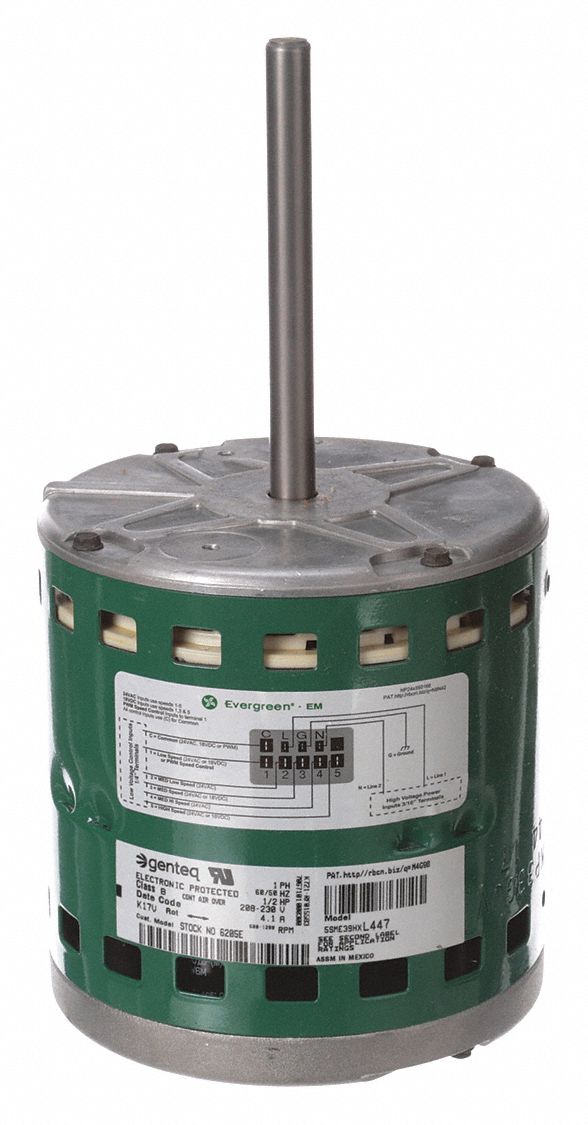 GENTEQ, 5 Speed, Open AirOver, ECM Direct Drive Blower Motor 20JP30