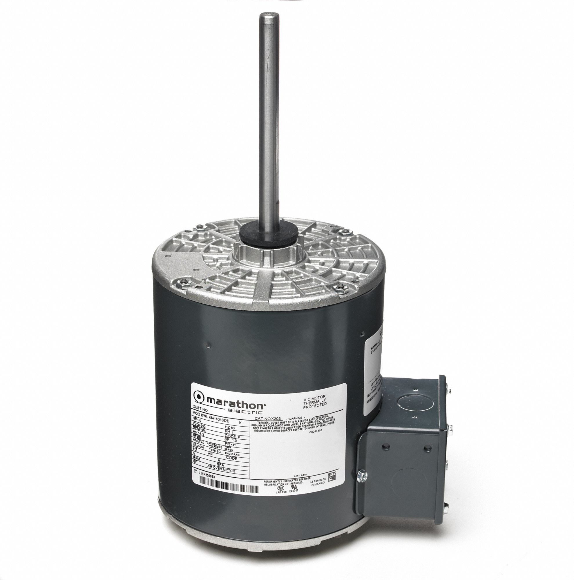 US MOTORS Condenser Fan Motor, 1/2 HP, OEM Replacement Brand Amana