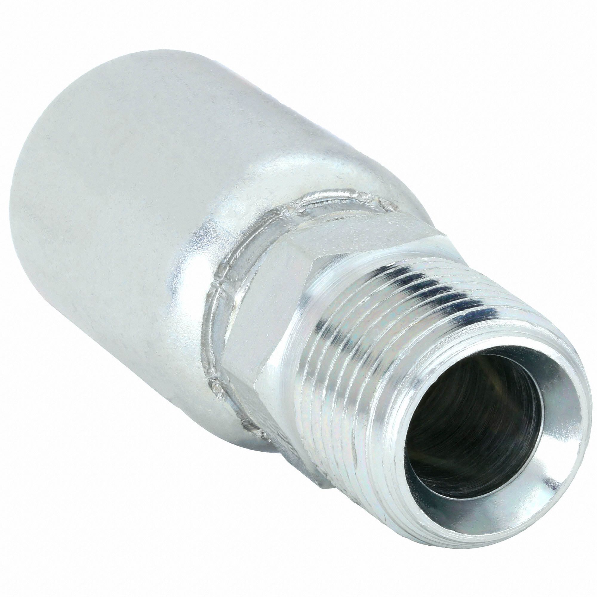 EATON WEATHERHEAD Crimp Fitting, 1/4" I.D., 1/4", M, NPTF, PK10