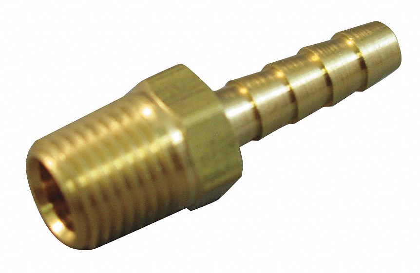 EATON WEATHERHEAD Barbed Hydraulic Hose Fitting, Fitting Material Brass