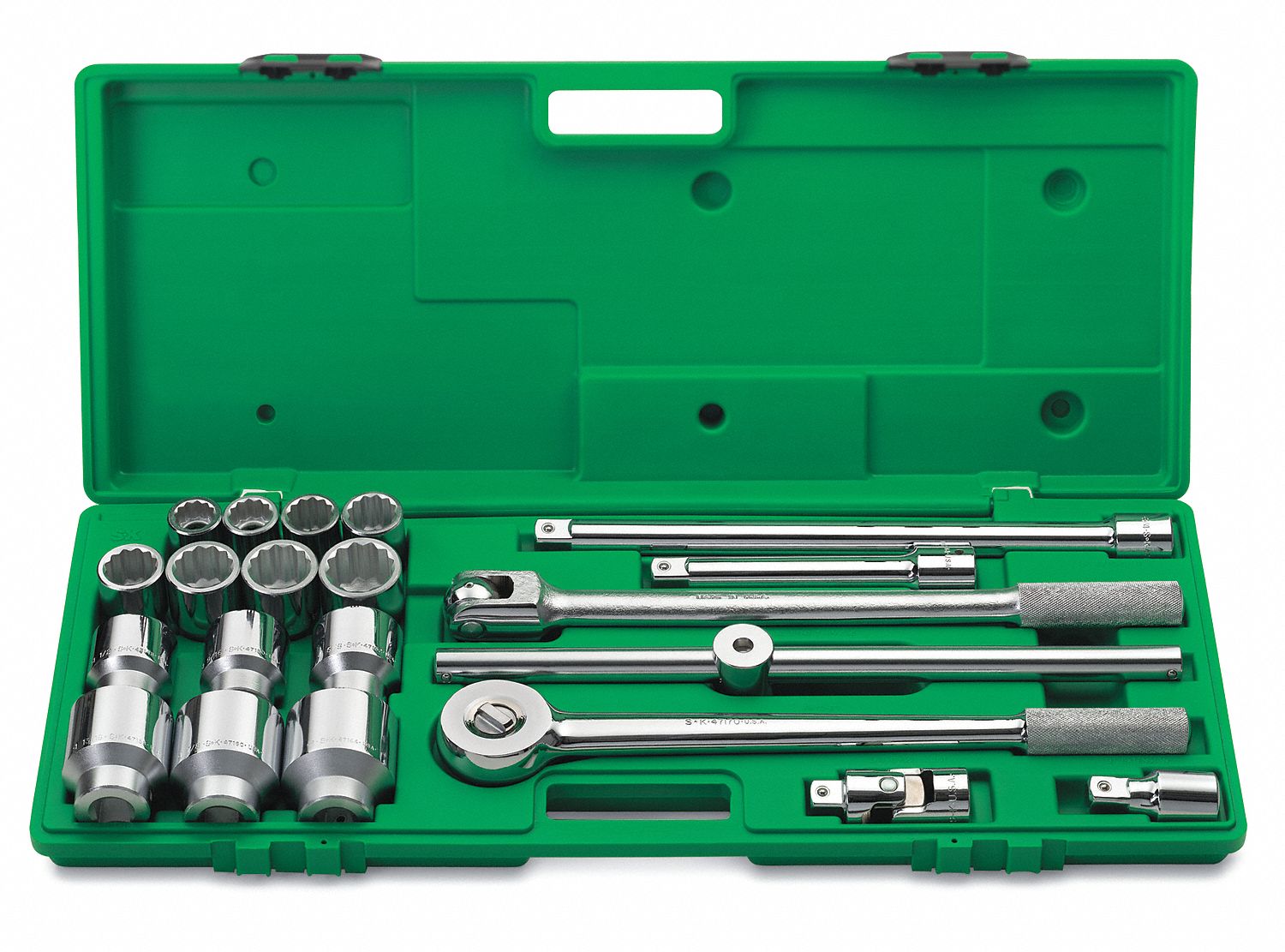 SK PROFESSIONAL TOOLS Socket Wrench Set, Socket Size Range 7/8 in to 2