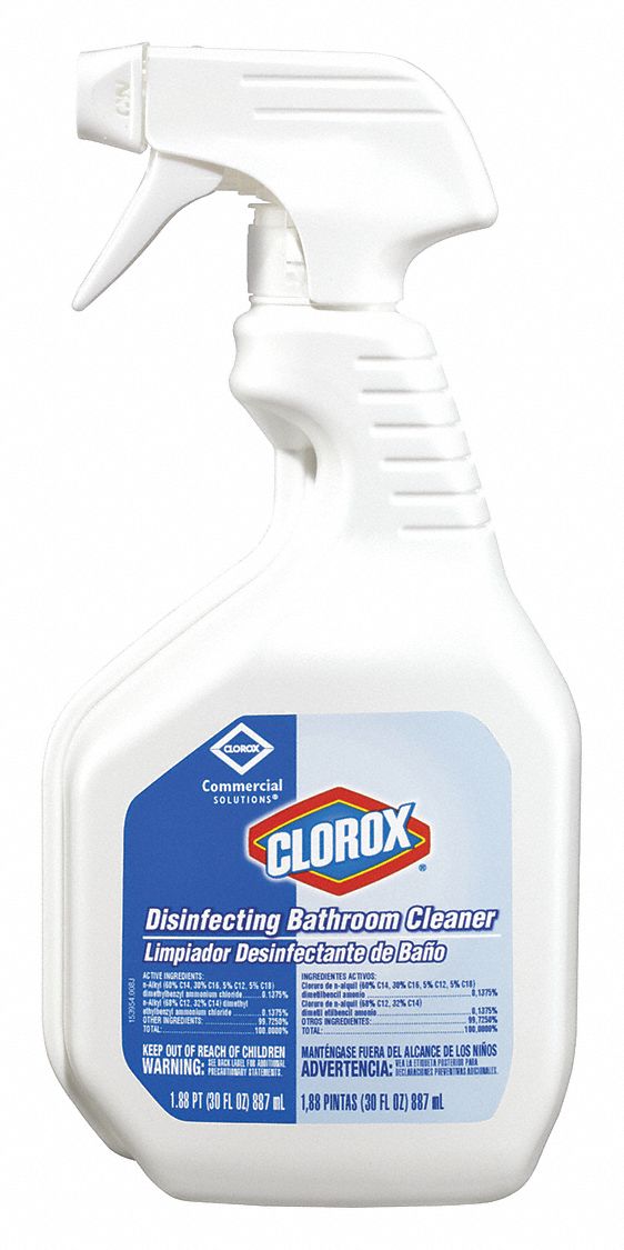CLOROX Bathroom Cleaner, 30 oz Container Size, Trigger Spray Bottle