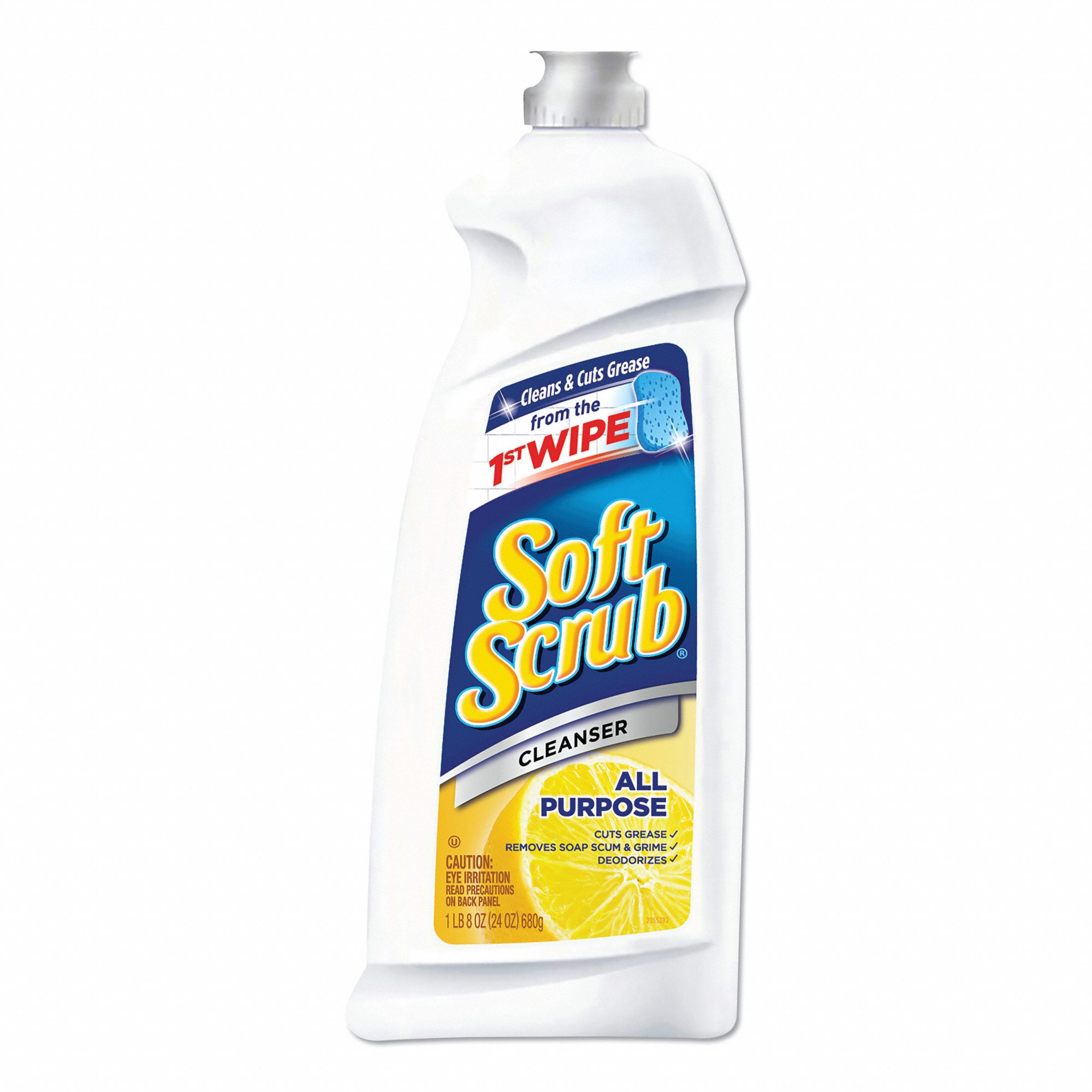 SOFT SCRUB All Purpose Cleaner, 24 oz, Bottle, Liquid, Primary Chemical