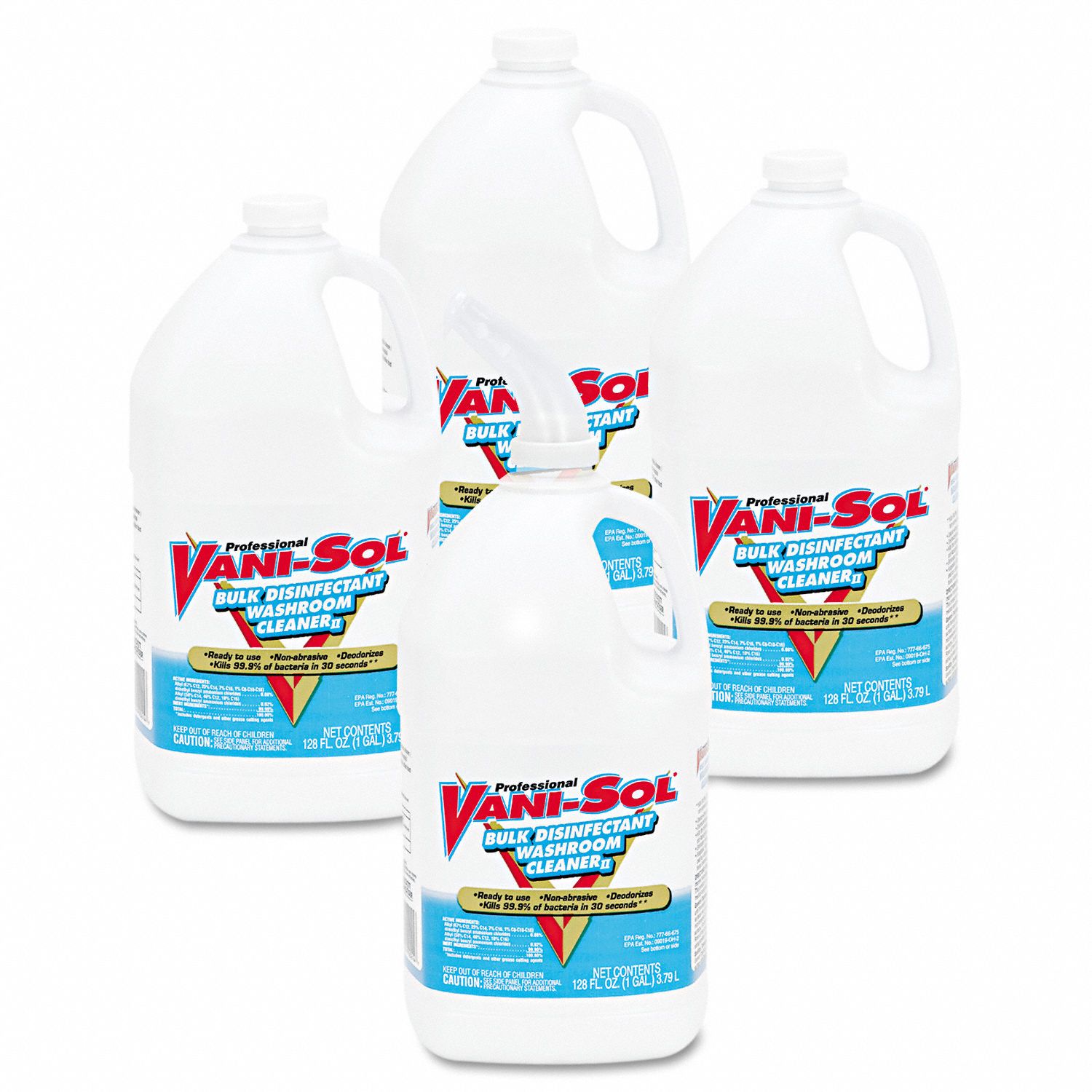 VANISOL Bathroom Cleaner Jug, 1 gal Container Size, Ready to Use