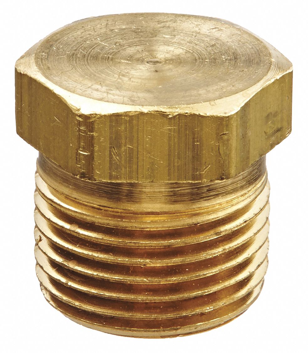 EATON WEATHERHEAD Hydraulic Hose Plug, Brass, Fitting Connection Type