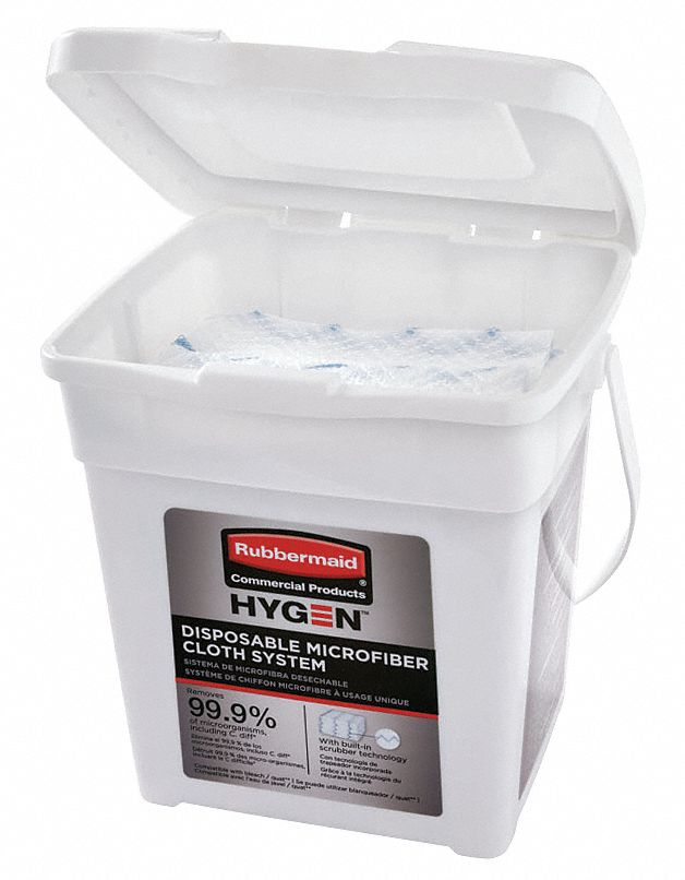 RUBBERMAID COMMERCIAL PRODUCTS Cloth Charging Tub, Plastic, PK4