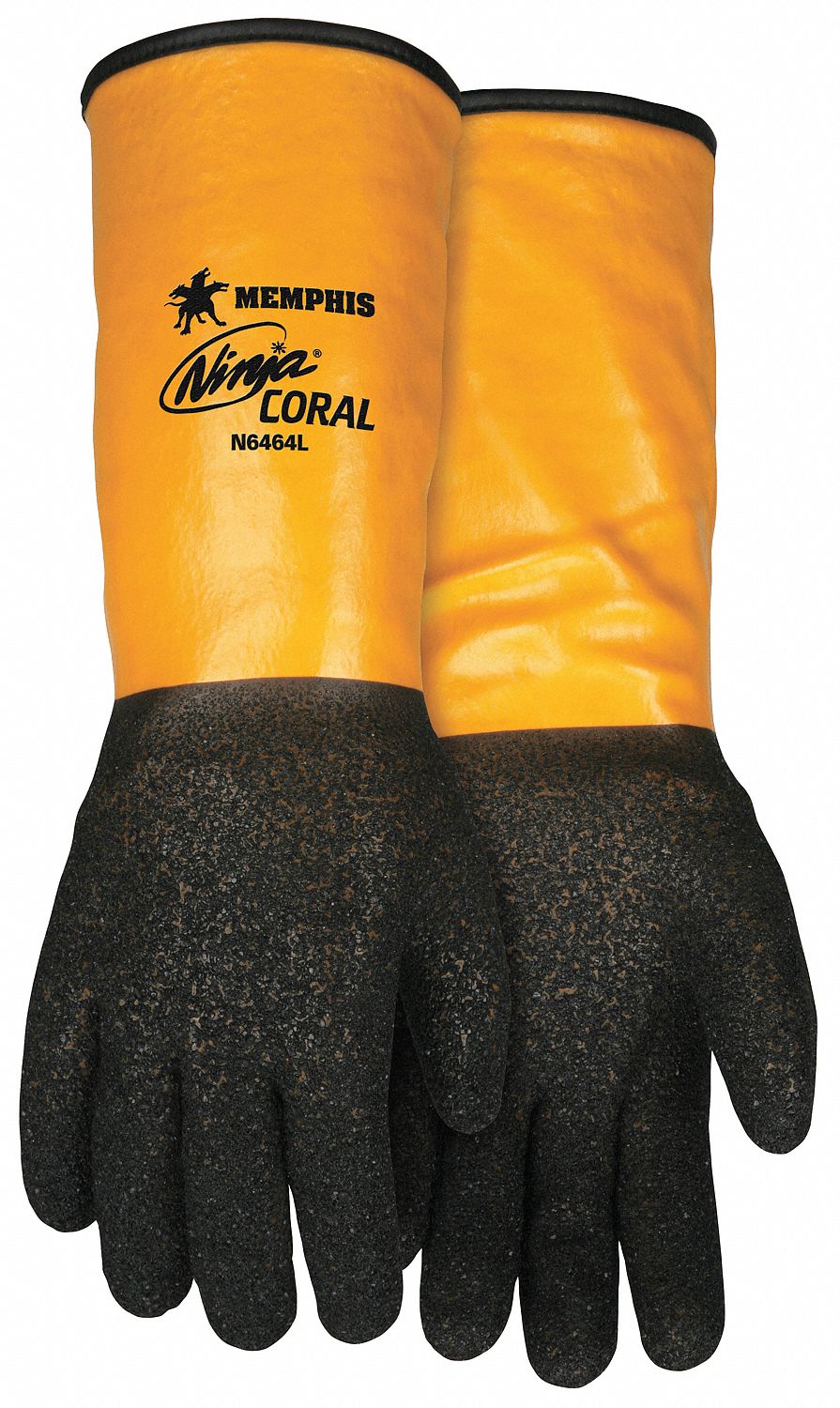 MCR SAFETY Cut Resistant Gloves, A4, L, Yellow/Blk, PR 20KK79N6464L