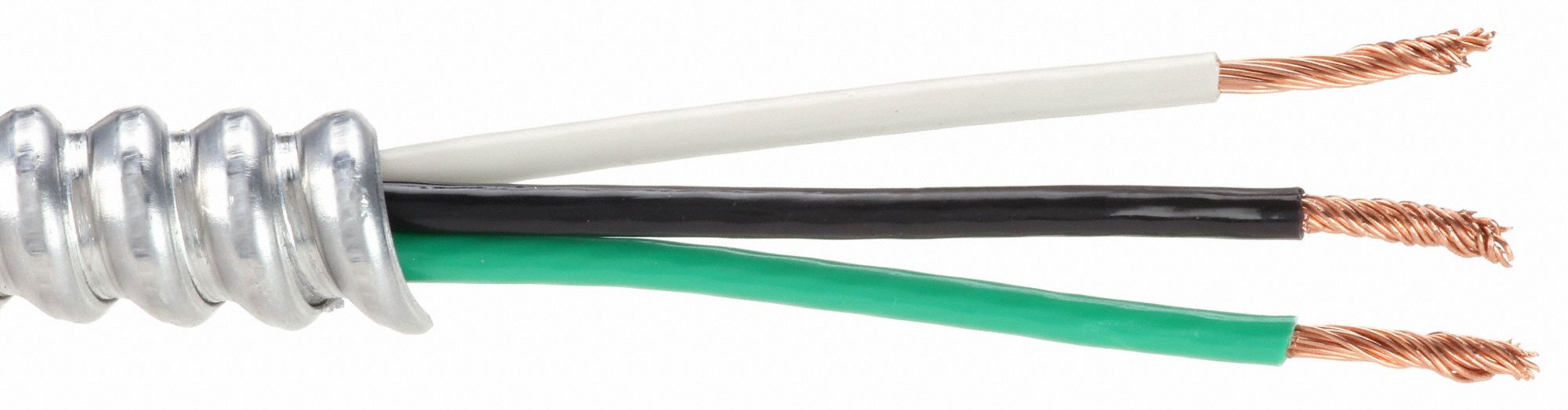 SOUTHWIRE Metal Clad Armored Cable, MC, 12 AWG, 100 ft, Number of