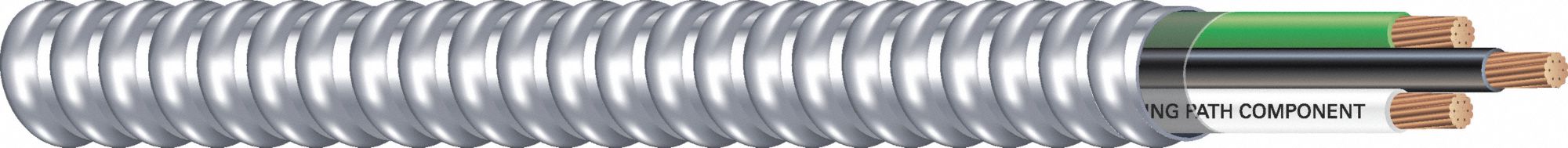 SOUTHWIRE Metal Clad Armored Cable, MC, 12 AWG, 100 ft, Number of