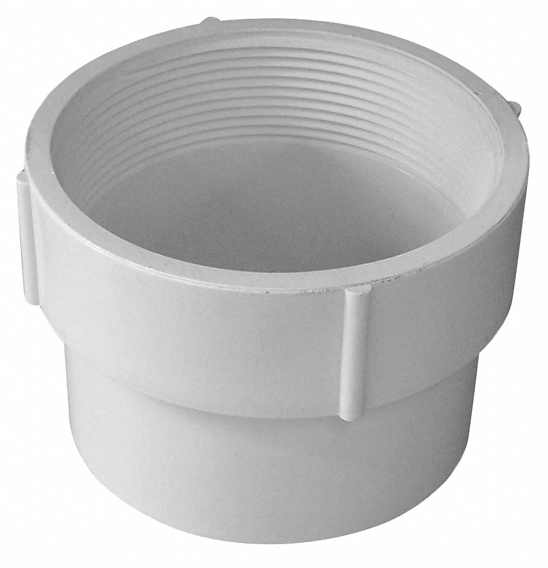 GENOVA PVC Female Adapter, Hub x FIP, 4 in Pipe Size Pipe Fitting
