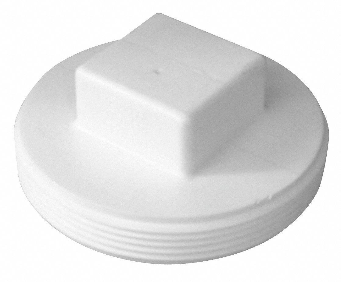 GENOVA PVC Plug, MIP, 4 in Pipe Size Pipe Fitting 20LU6241840