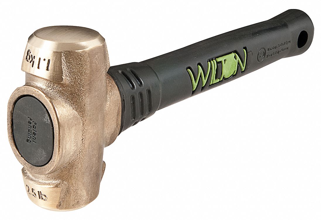 WILTON Double Face Sledge Hammer, 2 1/2 lb Head Weight, 1 13/16 in Head
