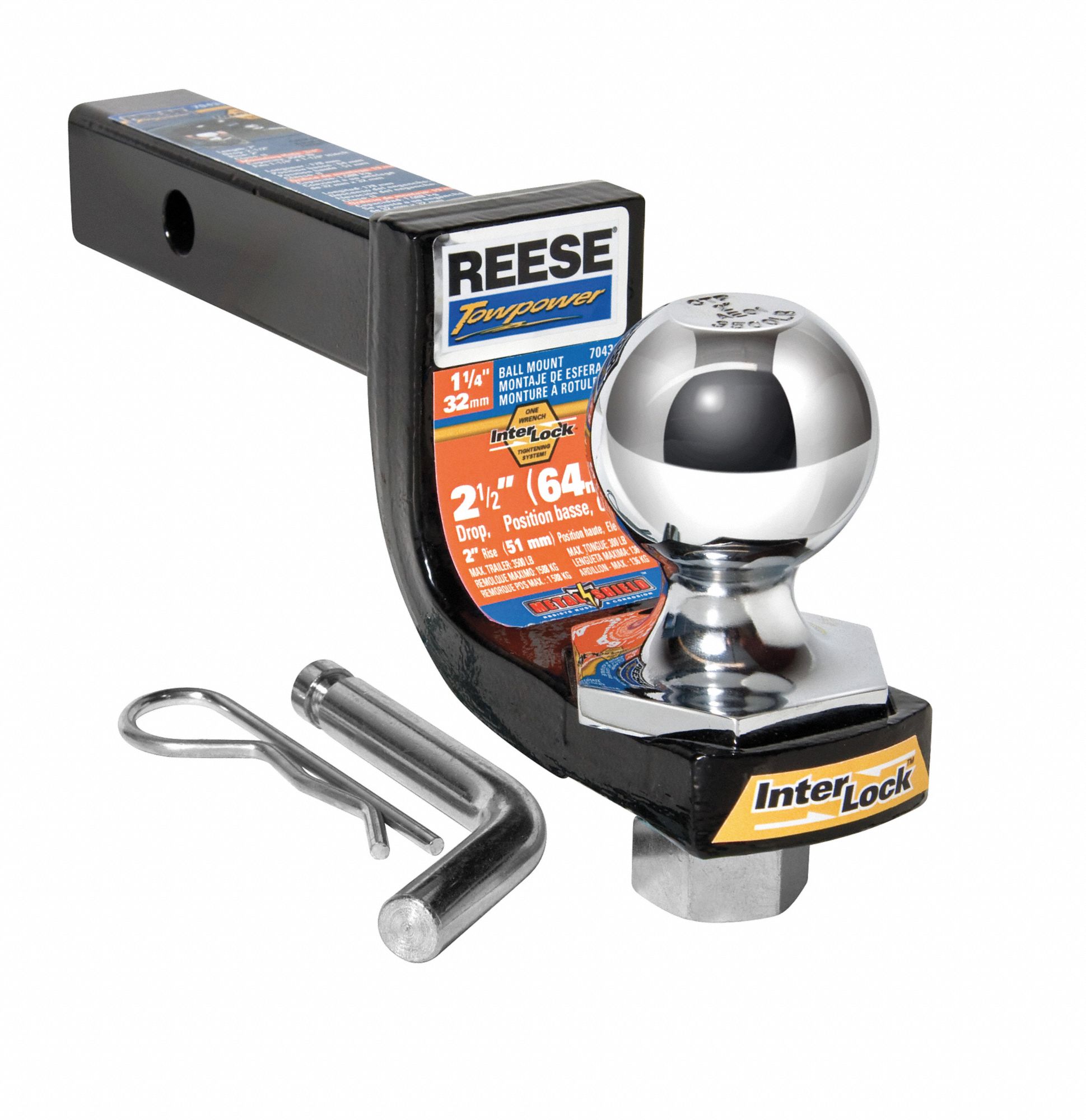REESE, II, 1 in Compatible Ball Shank Dia, Ball Mount Kit 20PV29