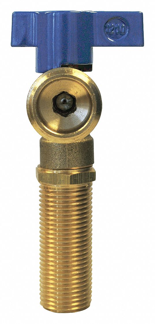 OATEY Quarter Turn Brass Washing Machine Valve, Copper Sweat, Blue