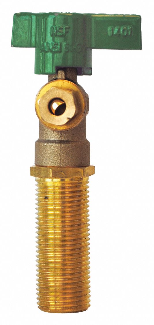 OATEY Quarter Turn Brass Washing Machine Valve, Copper Sweat, Red