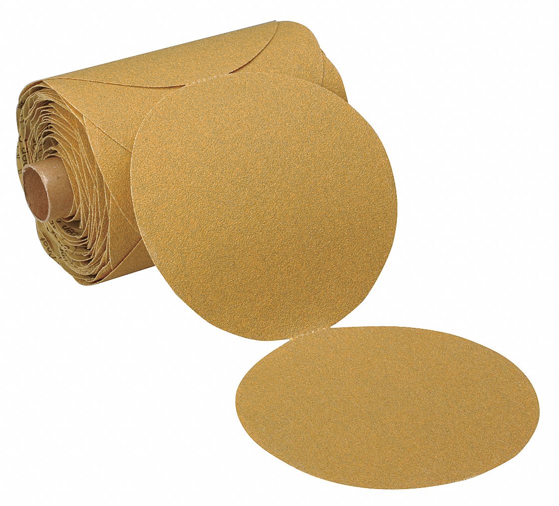 3M Sanding Disc Roll Coated, NonVacuum, 180 Abrasive Grit, Fine